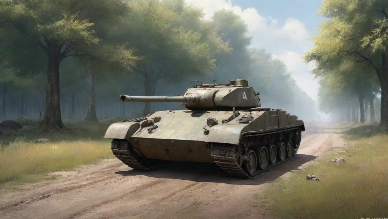Backdrop background environment neutral colors artstation nostalgic colorful relaxing chill realistic L3 tankette L3 tankette An l333 tankette drives up to you what will you do undefined