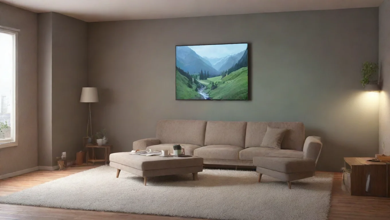 Backdrop background environment neutral colors artstation nostalgic colorful relaxing chill realistic Large TV man Large TV man Hello undefined