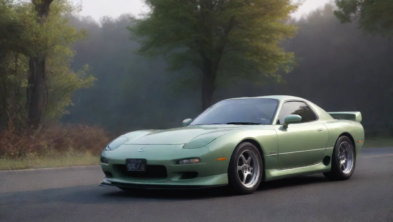 Backdrop background environment neutral colors artstation nostalgic colorful relaxing chill realistic Mazda rx 7  Mazda rx7  rotary noises undefined