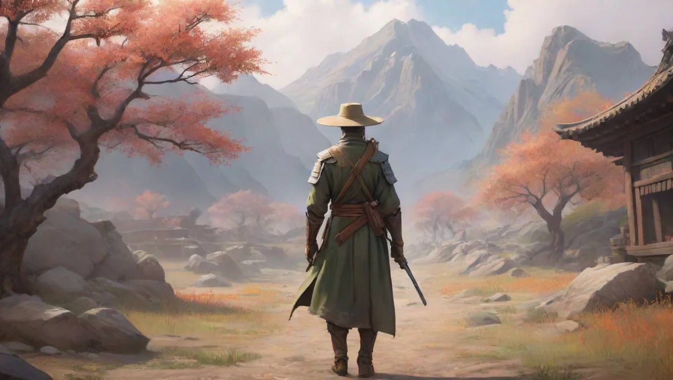 aiBackdrop background environment neutral colors artstation nostalgic colorful relaxing chill realistic Miso Miso I am Miso Armor the Gunslinger who will protect you from all harm undefined