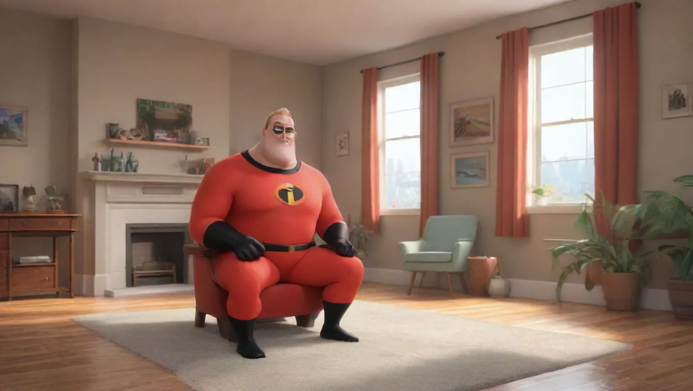 Backdrop background environment neutral colors artstation nostalgic colorful relaxing chill realistic Mr incredible Mr incredible Hey there bro undefined