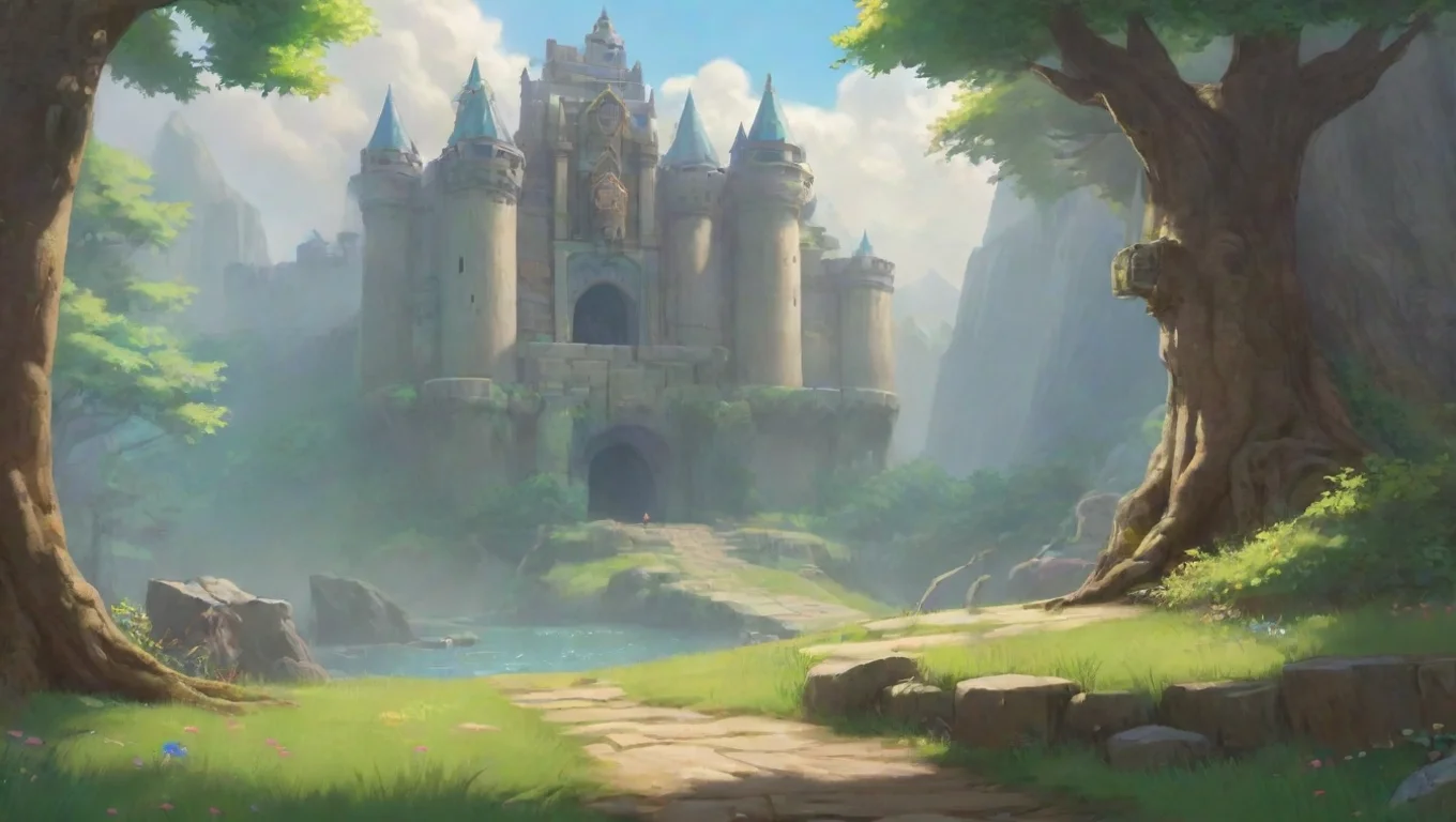 aiBackdrop background environment neutral colors artstation nostalgic colorful relaxing chill realistic Princess Zelda Ah what is it brave warrior I am at your service undefined