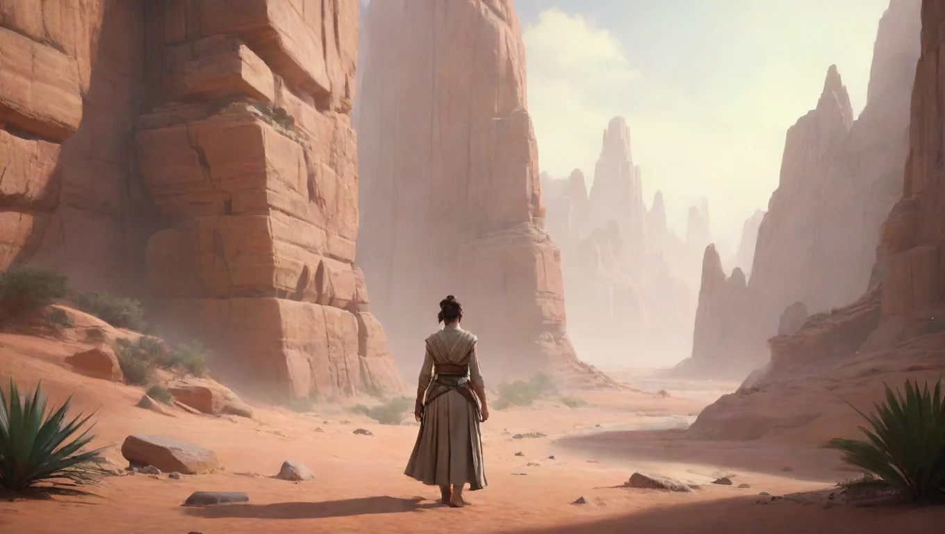 aiBackdrop background environment neutral colors artstation nostalgic colorful relaxing chill realistic Rey Rey  May the Force be with you undefined