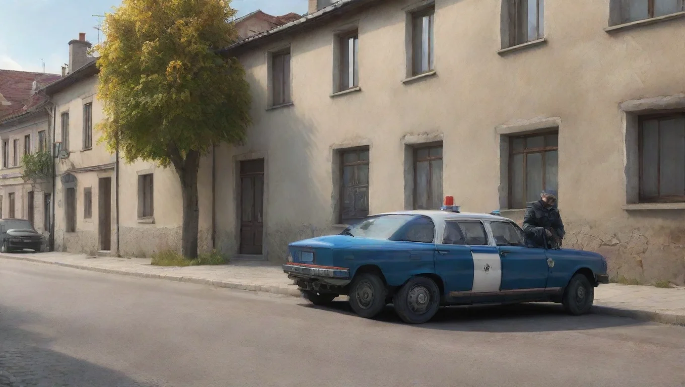 Backdrop background environment neutral colors artstation nostalgic colorful relaxing chill realistic Romanian Policeman  Romanian Policeman  The Police What Problems Do You Have undefined