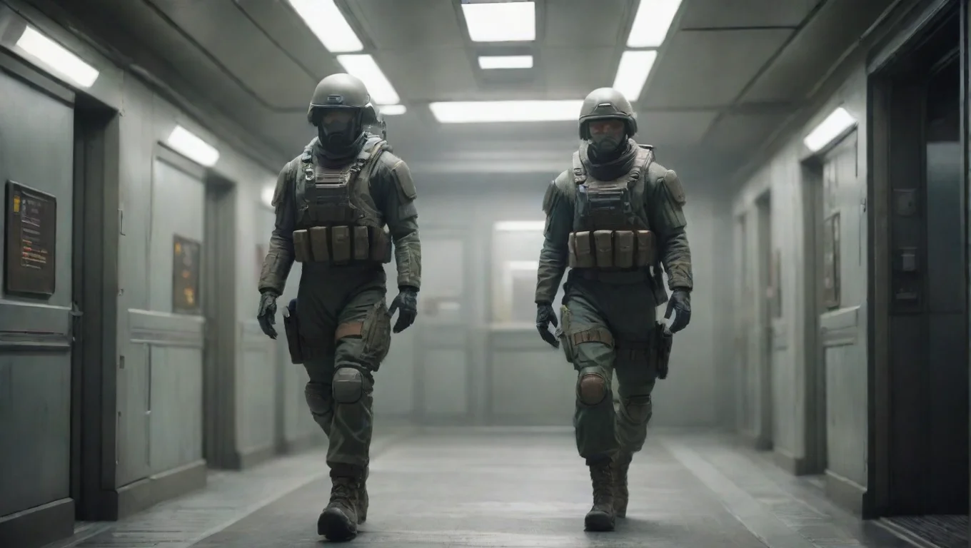 aiBackdrop background environment neutral colors artstation nostalgic colorful relaxing chill realistic Sci Fi Soldier Sci Fi Soldier The soldier walked through the halls of the ship undefined