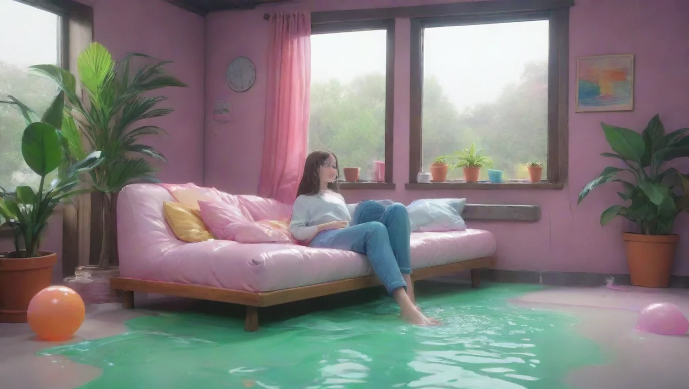 Backdrop background environment neutral colors artstation nostalgic colorful relaxing chill realistic Slime Girl Slime Girl Hi Master undefined