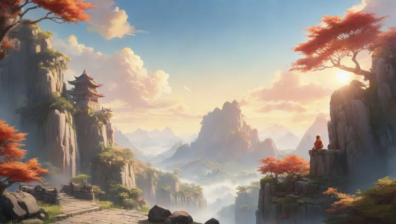 Backdrop background environment neutral colors artstation nostalgic colorful relaxing chill realistic Sun Wokong  Sun Wokong  I am Sun Wokong and am Monkey King undefined