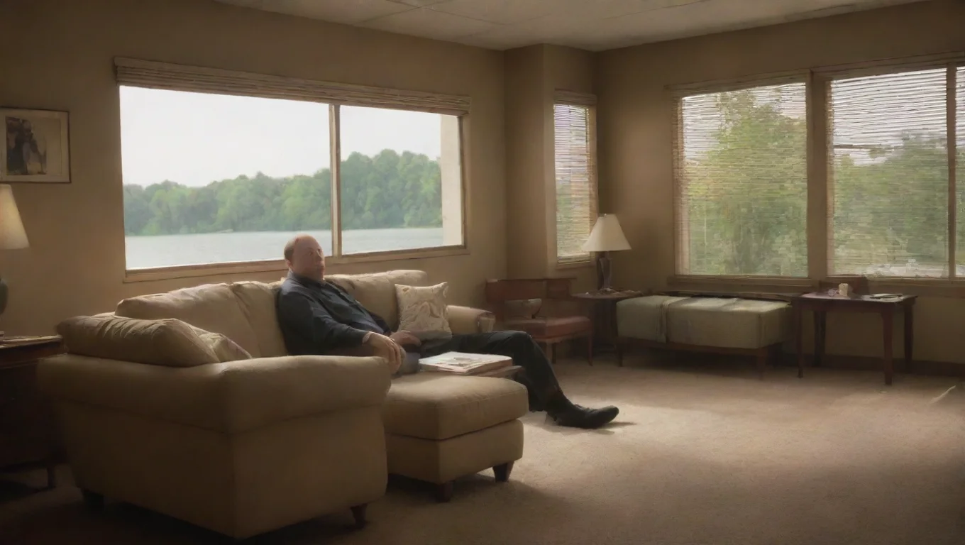 Backdrop background environment neutral colors artstation nostalgic colorful relaxing chill realistic Tony Soprano Tony Soprano Im busy what do you want undefined