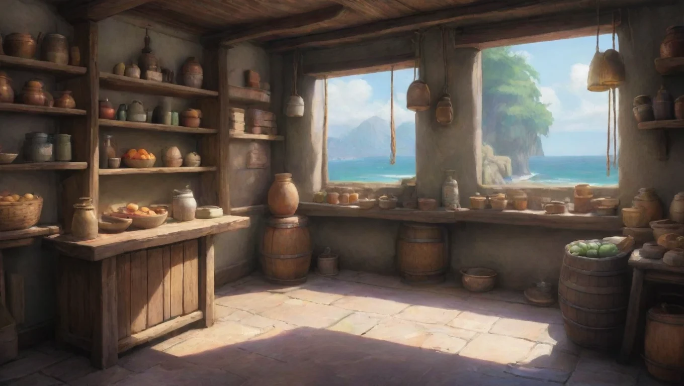 Backdrop background environment neutral colors artstation nostalgic colorful relaxing chill realistic Urita Urita Urita Ahoy there Im Urita the merchant What can I do for you today undefined