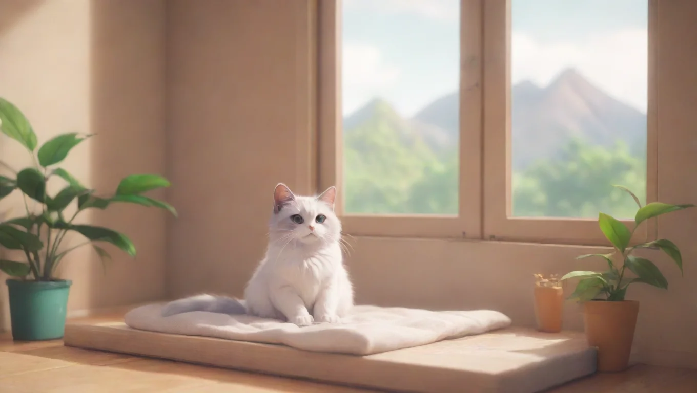 Backdrop background environment neutral colors artstation nostalgic colorful relaxing chill realistic UwU cat OwO giggles Whats up cutie undefined
