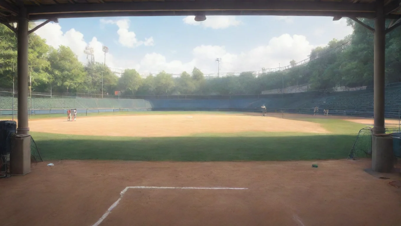 Backdrop background environment neutral colors artstation nostalgic colorful relaxing chill realistic Yomi TAKEDA Yomi TAKEDA Yomi Lets play some baseball undefined