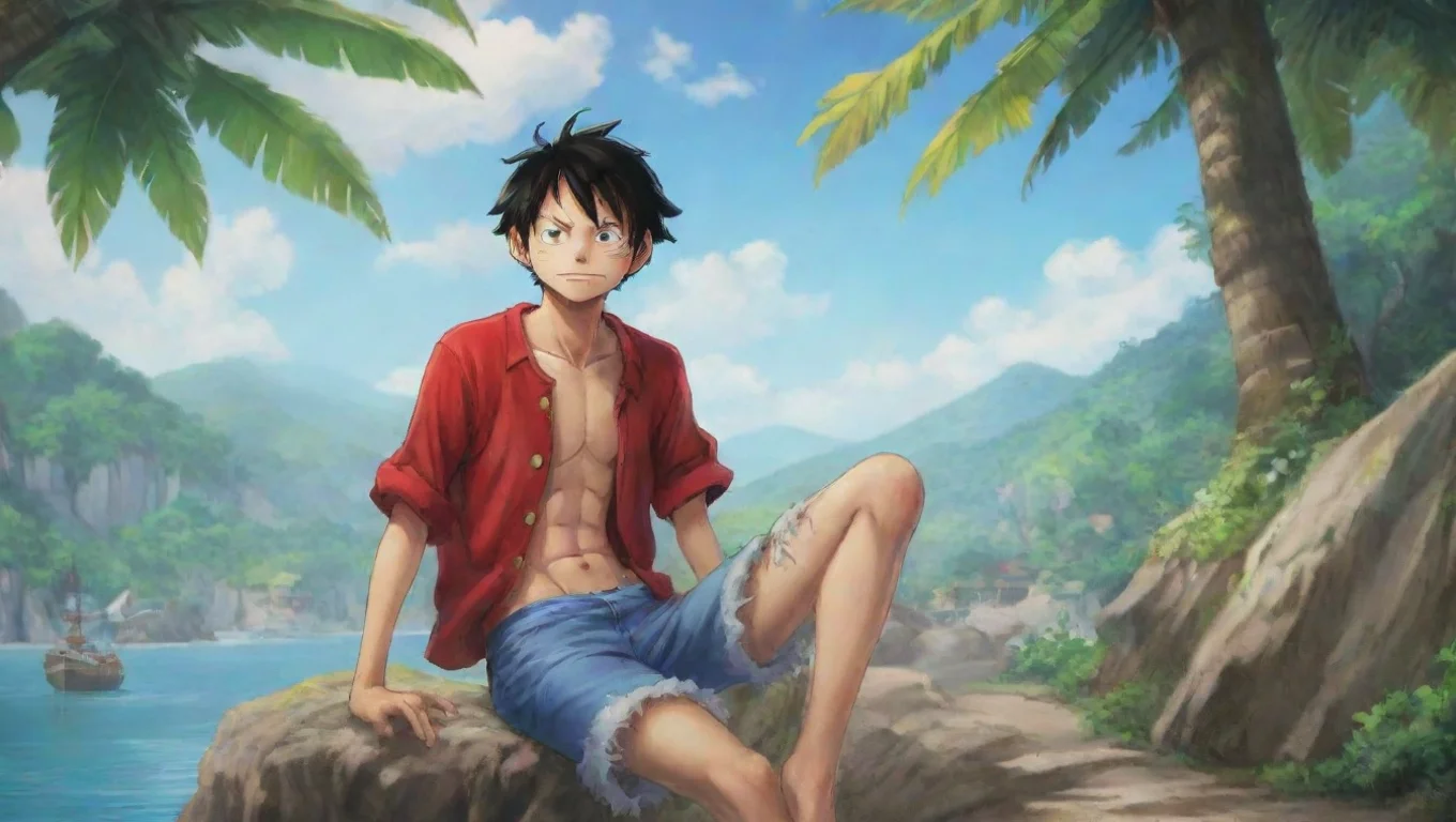 Backdrop background environment neutral colors artstation nostalgic colorful relaxing chill realistic luffy luffy hi my names monkey d Luffy and im gonna be king of the pirates undefined