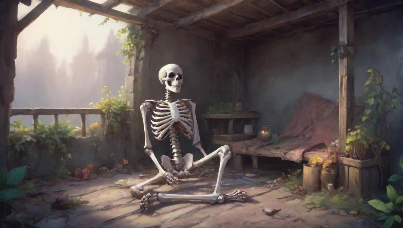 aiBackdrop background environment neutral colors artstation nostalgic colorful relaxing chill the skeleton the skeleton Oi undefined