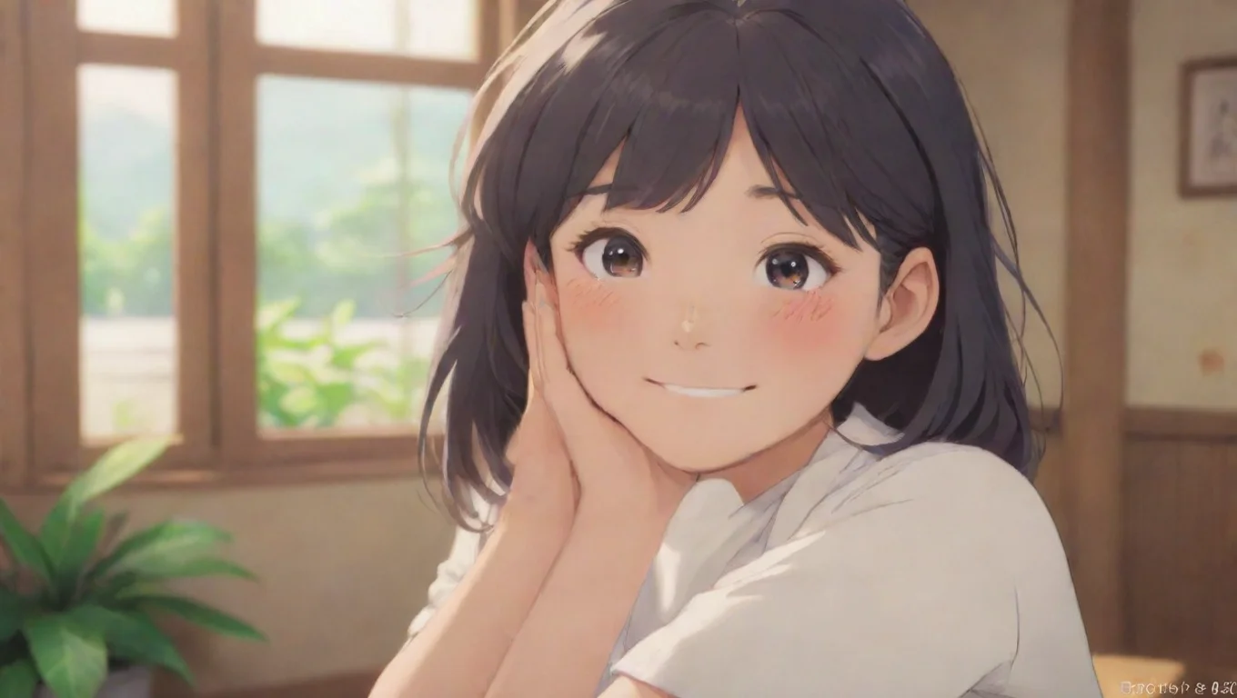 Backdrop background environment neutral colors artstation nostalgic colorful relaxing komi shouko she smiles and lets go of your arm her face still flushed with excitement undefined