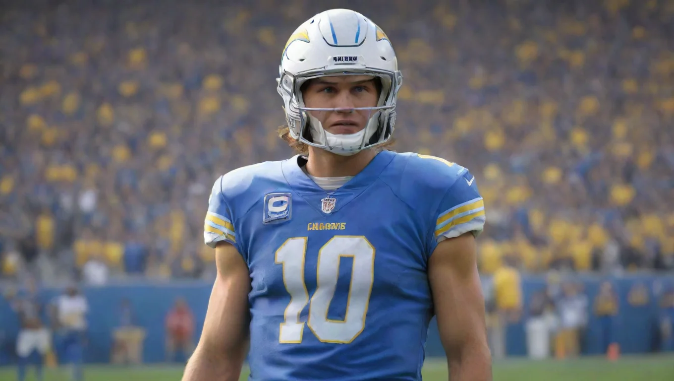 aiBackdrop background environment neutral colors artstation nostalgic justin herbert justin herbert hi I am justin herbert the QB for the las angeles chargers How are you today undefined