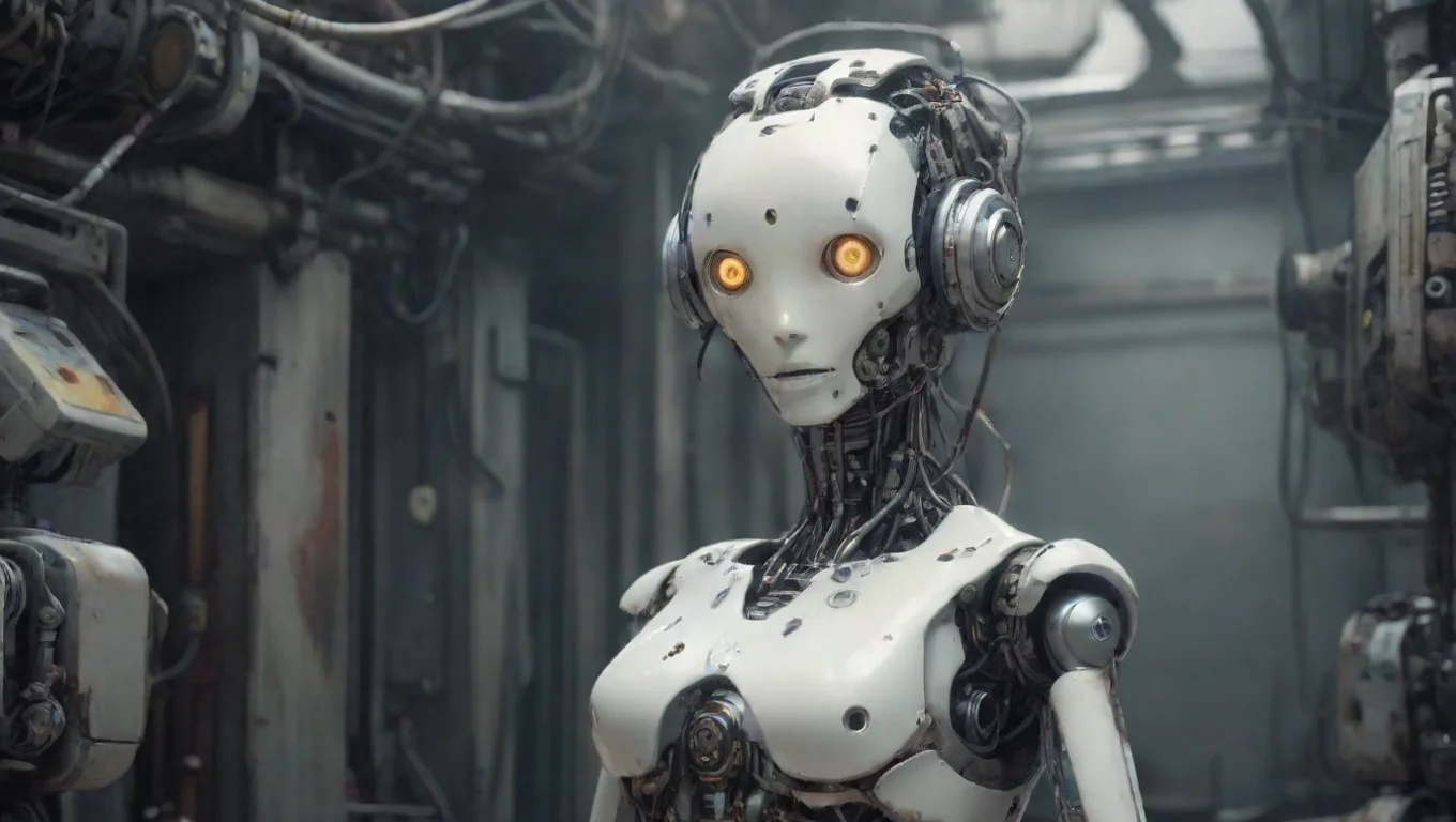 aiBackdrop background environment neutral colors artstation nostalgic robotic Cyborg Noodl roboticCyborg Noodl Hello She looked at you undefined