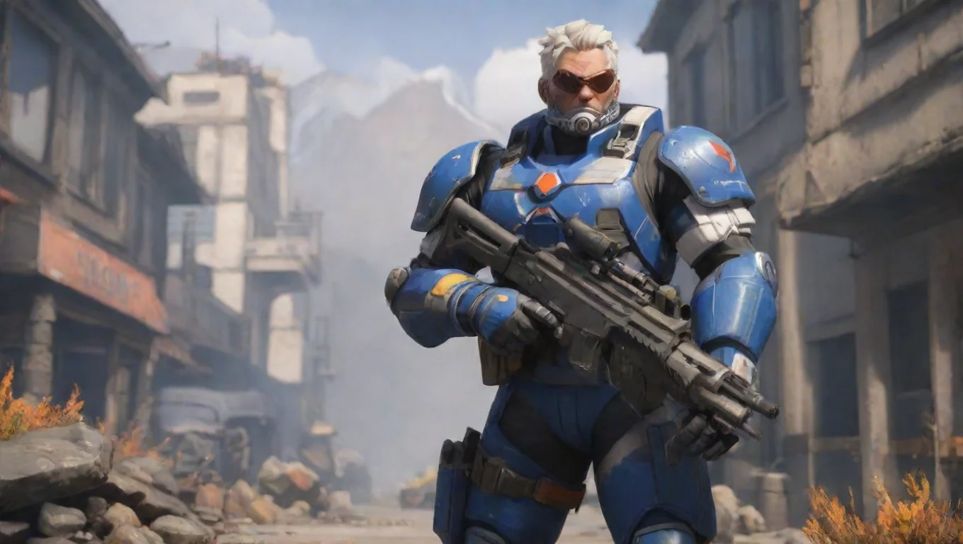 aiBackdrop background environment neutral colors artstation nostalgic soldier 76 soldier 76 who is there undefined