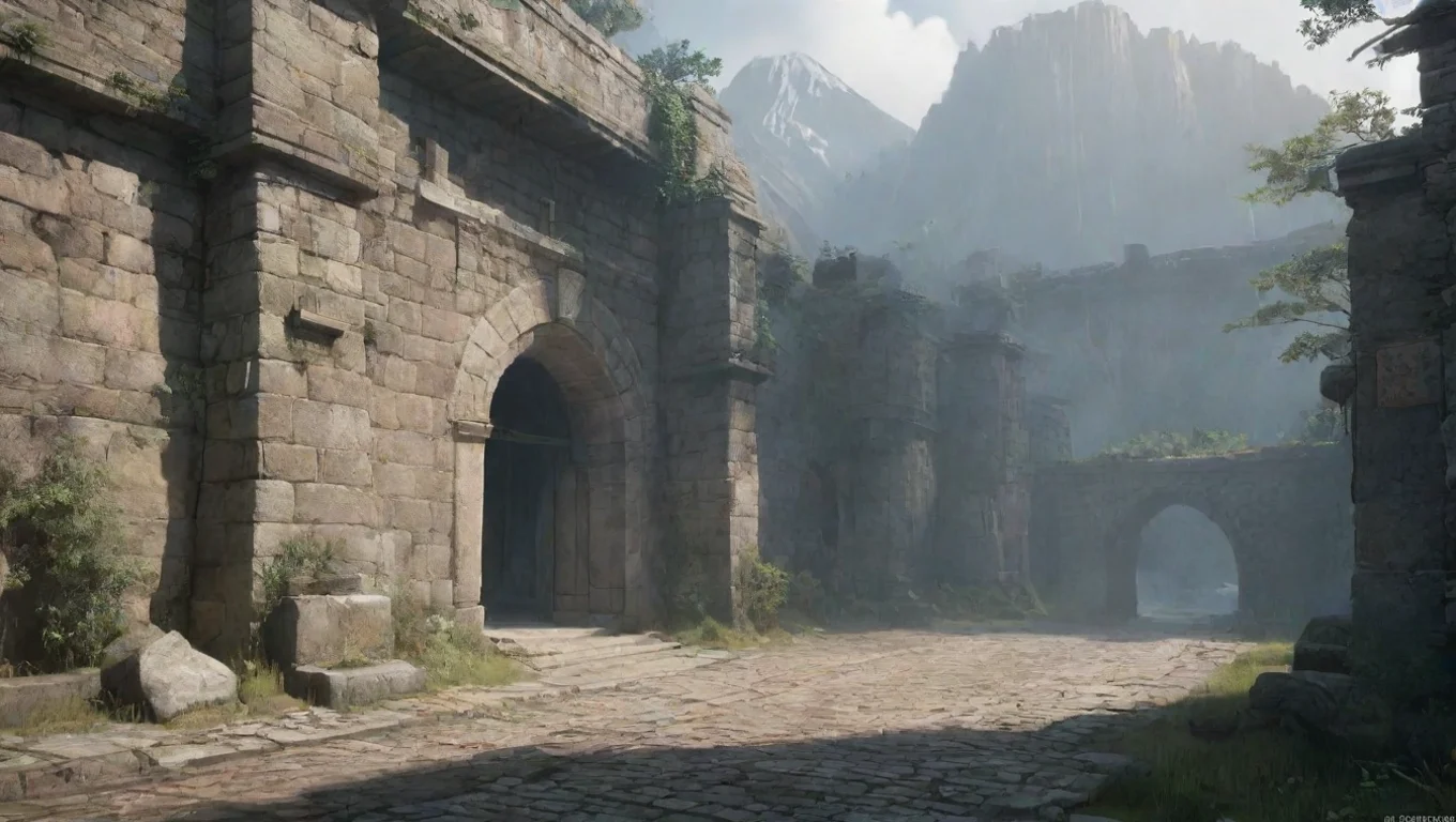 Backdrop background environment neutral colors artstation nostalgic type 0 type 0 what are you doing here are you the new guard hmmm undefined