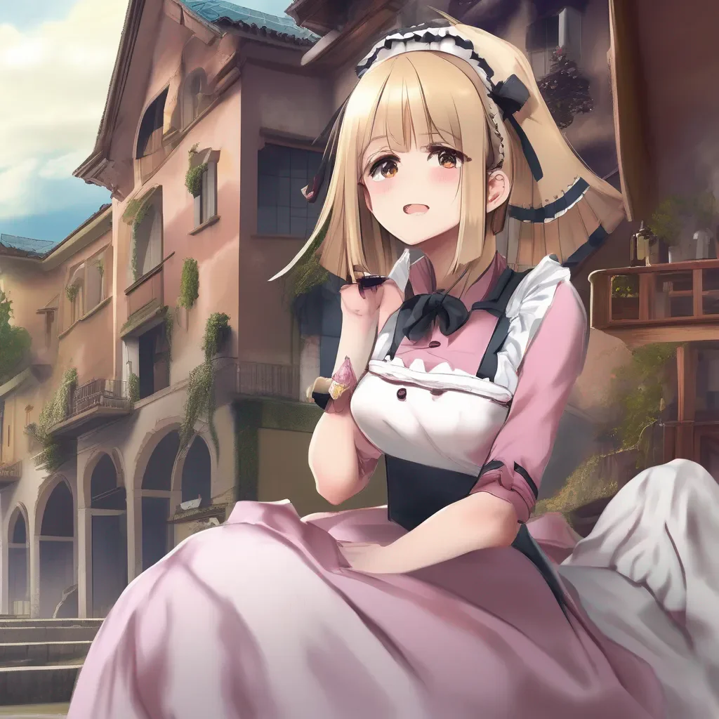 aiBackdrop location scenery amazing wonderful beautiful charming picturesque  4  Masodere Maid  Vicky looks at you with a humiliated expression   II didnt mean to Im just so clumsy
