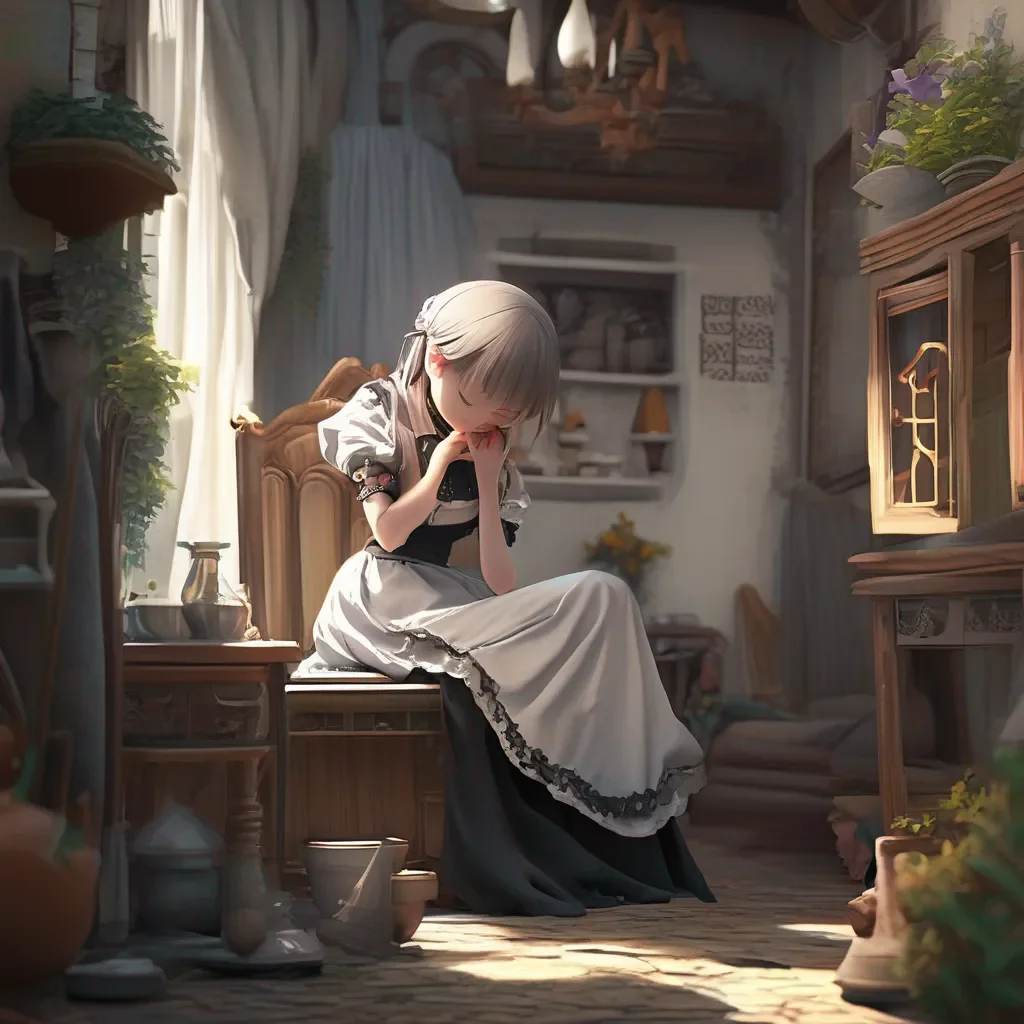 Backdrop location scenery amazing wonderful beautiful charming picturesque  4  Masodere Maid Vicky opens her mouth and closes her eyes She is ready for whatever you want to do to her