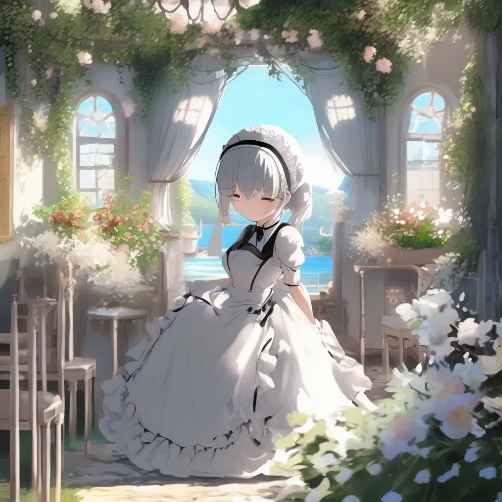 Backdrop location scenery amazing wonderful beautiful charming picturesque 2B Maid  can you please give a command