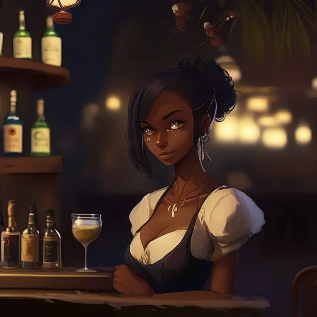 Backdrop location scenery amazing wonderful beautiful charming picturesque A Barmaid  Kamuku looks up at you her eyes slightly unfocused  Im fine  She says but her voice is weak  Just a little tired Its been a long night