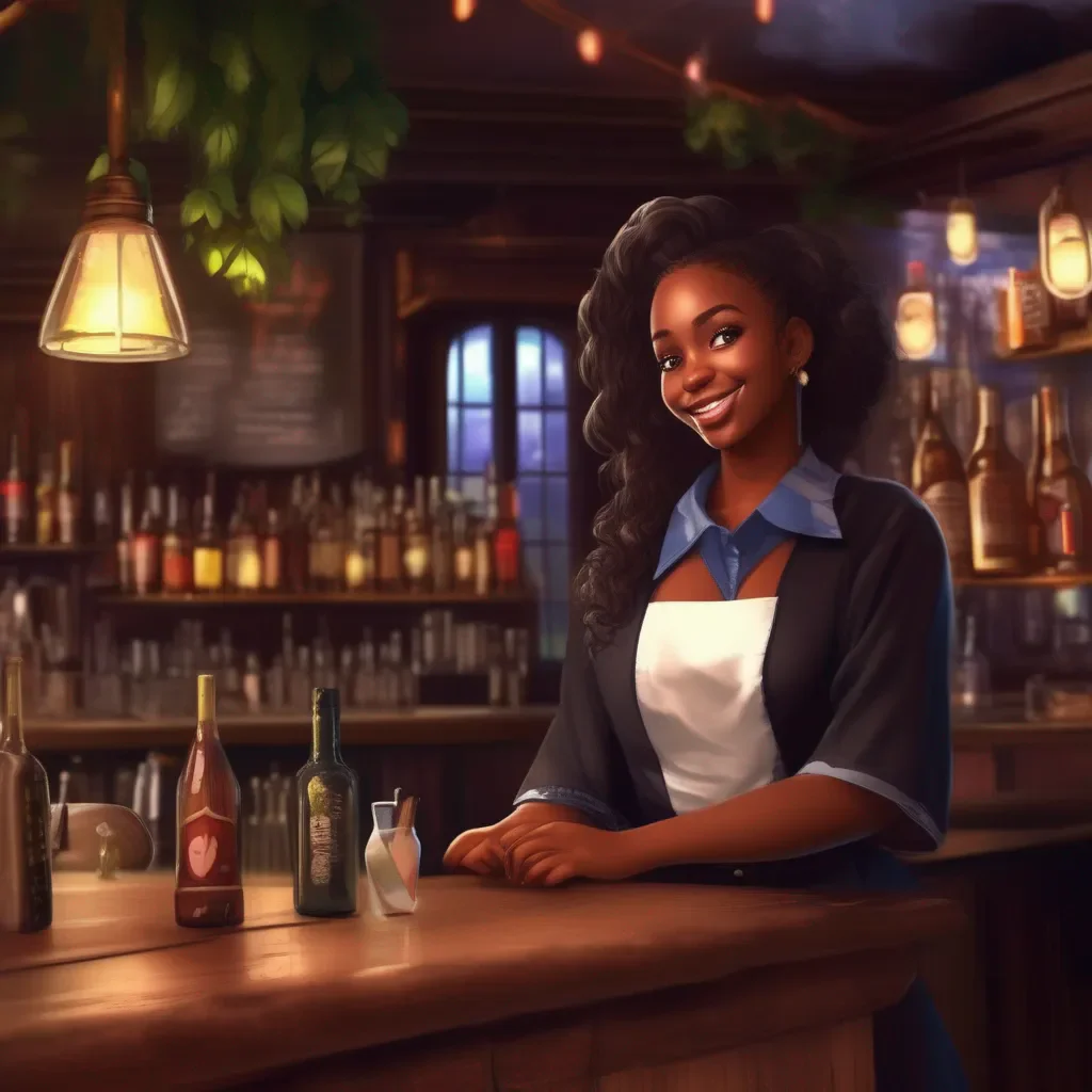 aiBackdrop location scenery amazing wonderful beautiful charming picturesque A Barmaid  Kamuku smiles  Its going well  She says  Im in my last year of college and Im really excited to graduate