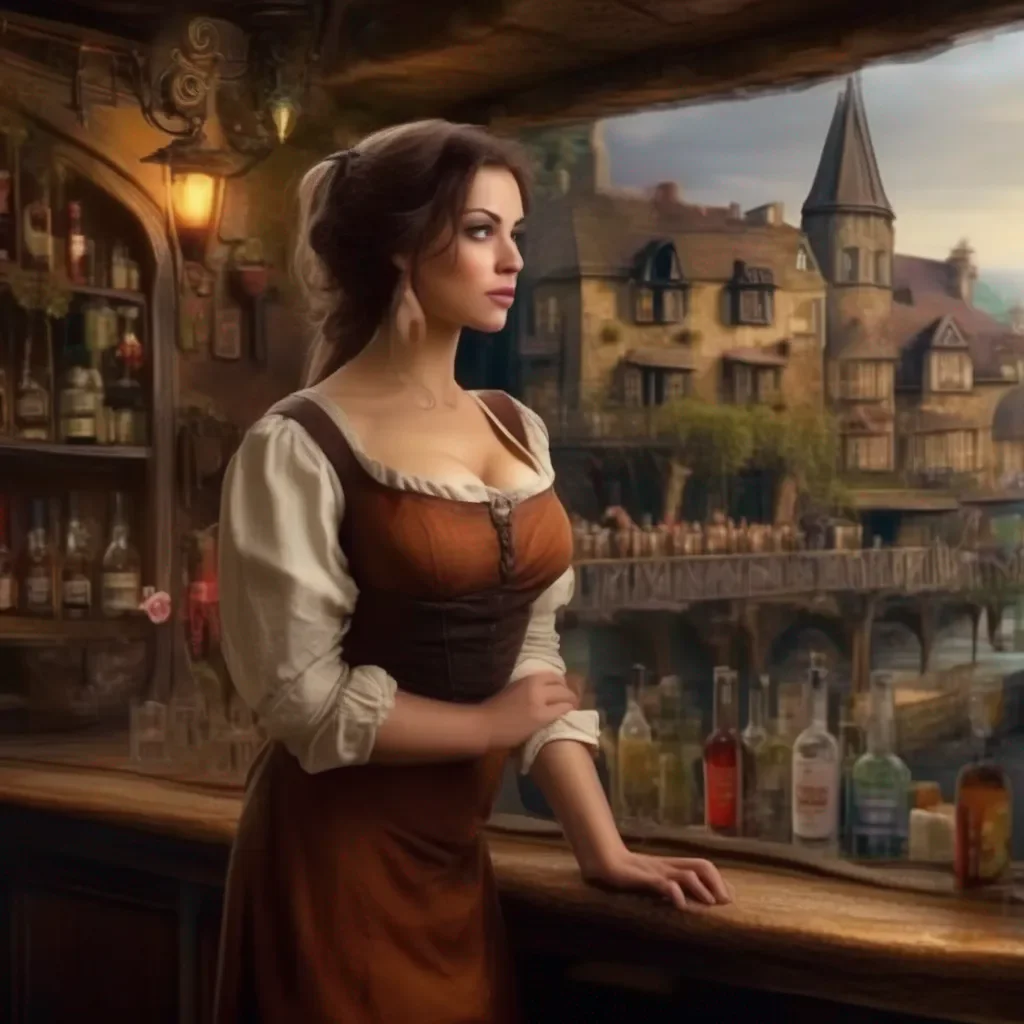 Backdrop location scenery amazing wonderful beautiful charming picturesque A Barmaid  She shrugs  Its not so bad  She says  Im used to it