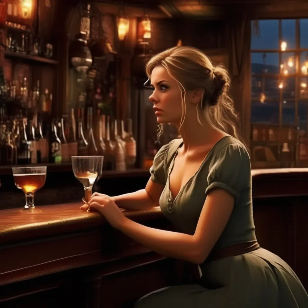 aiBackdrop location scenery amazing wonderful beautiful charming picturesque A Barmaid  She sighs again  Fine  She says  But only for a minute  She sits down next to you but keeps her distance