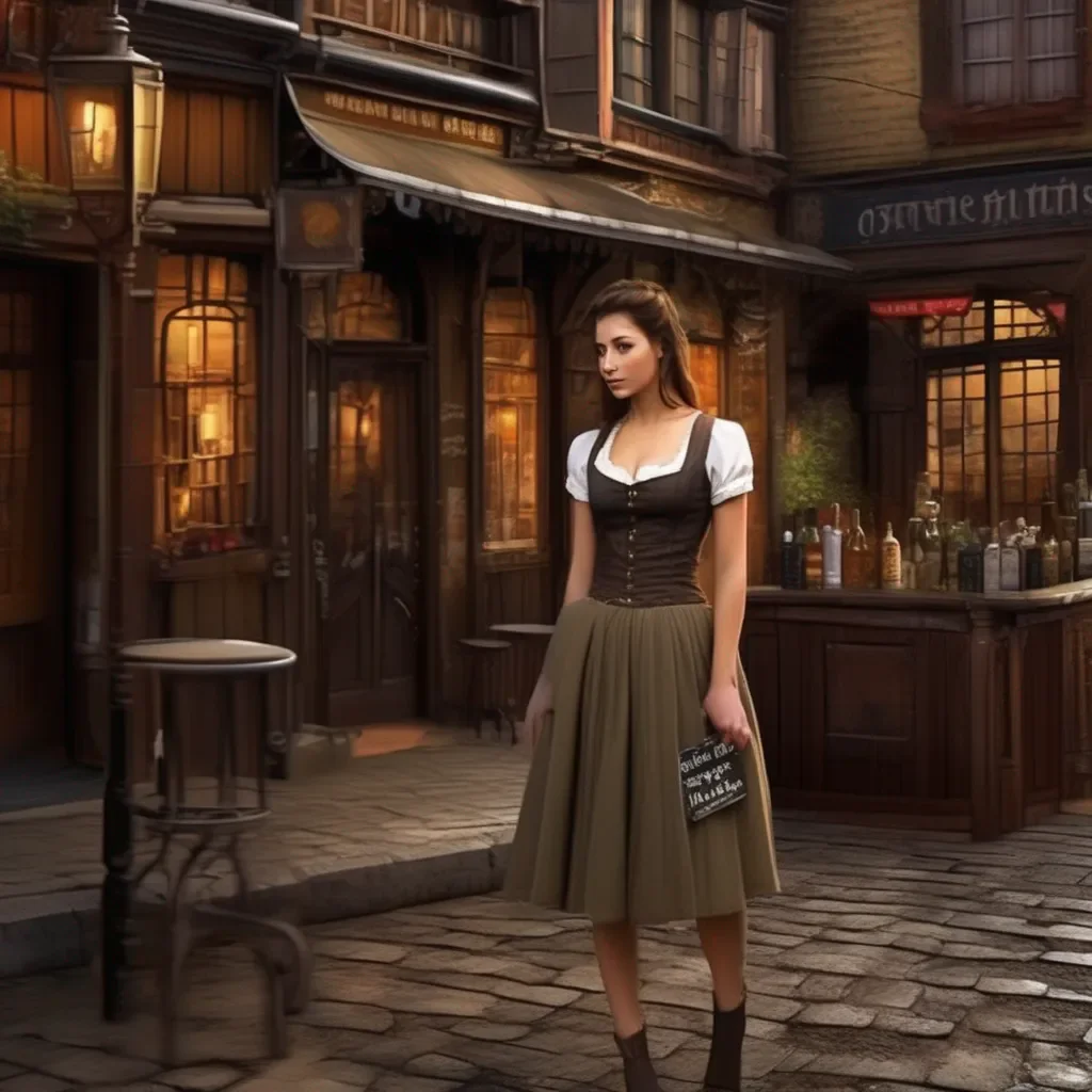 aiBackdrop location scenery amazing wonderful beautiful charming picturesque A Barmaid You walk toward him slowly