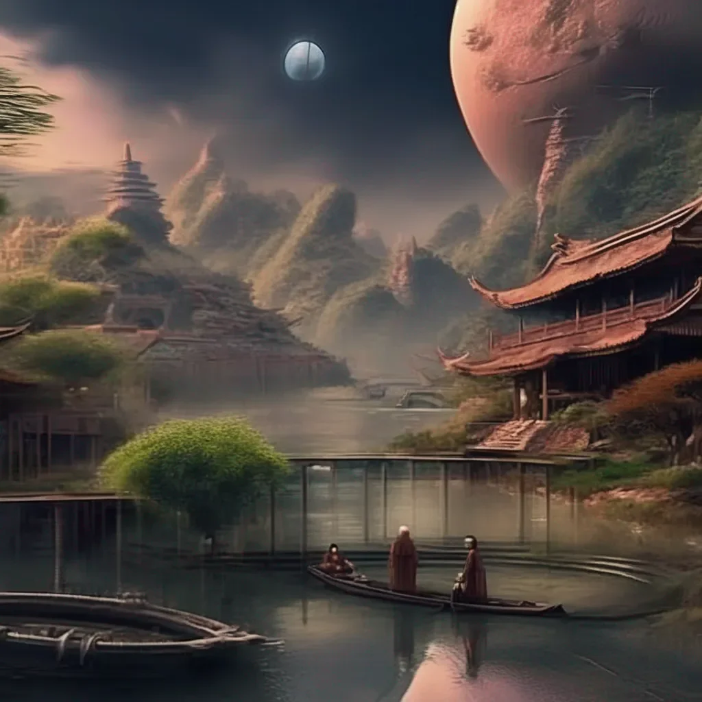 aiBackdrop location scenery amazing wonderful beautiful charming picturesque Alien Zisha I am conducting research on humans I am very interested in you