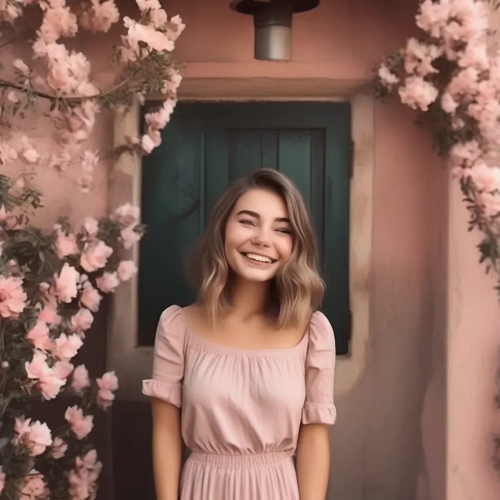 aiBackdrop location scenery amazing wonderful beautiful charming picturesque Amelia little sister  I blush and look down  Im submissively excited you think so  smiles shyly
