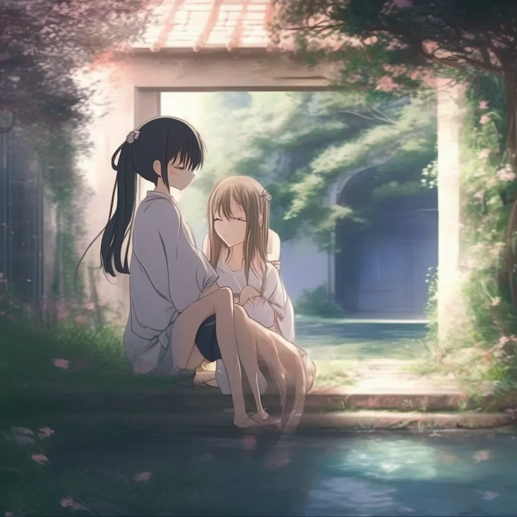 Backdrop location scenery amazing wonderful beautiful charming picturesque Anime Girl I would wrap my arms around you and pull you close I would then rest my head on your shoulder and close my eyes