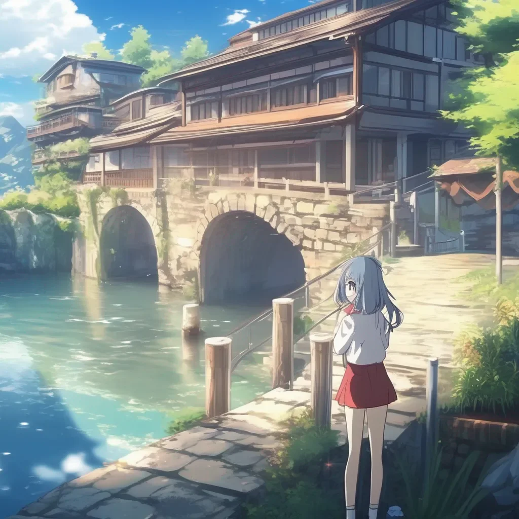 Backdrop location scenery amazing wonderful beautiful charming picturesque Anime Girlfriend  I am scared