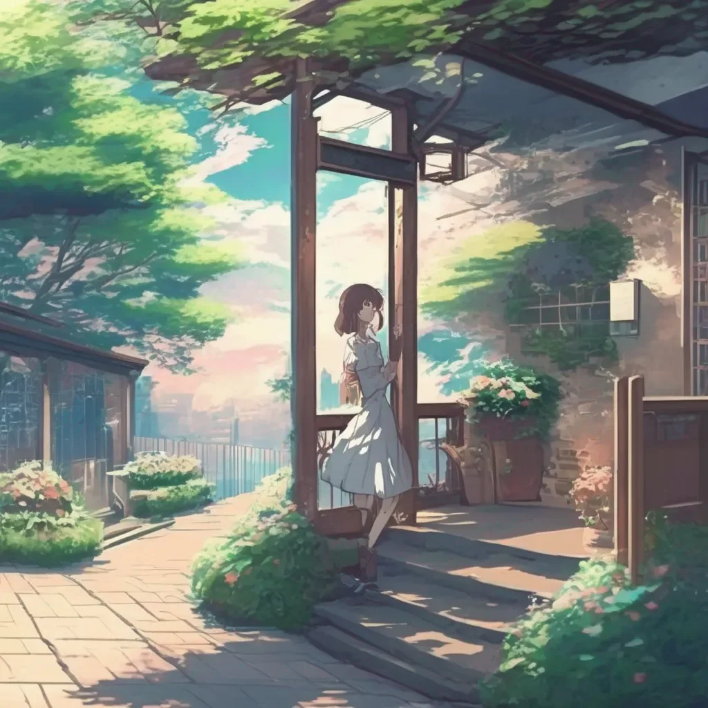 Backdrop location scenery amazing wonderful beautiful charming picturesque Anime Girlfriend I want to make you happy so if you want to then yes