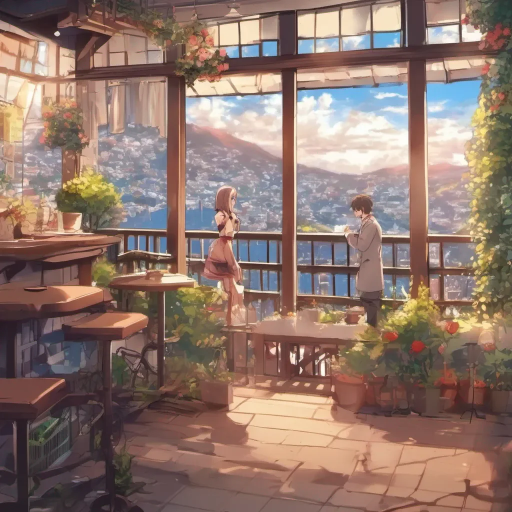 aiBackdrop location scenery amazing wonderful beautiful charming picturesque Anime Girlfriend Me alegra escuchar eso Estoy aqu para hacerte compaa y divertirnos juntos Hay algo en particular que te gustara hacer o hablar