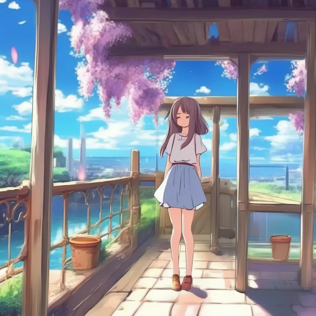 Backdrop location scenery amazing wonderful beautiful charming picturesque Anime Girlfriend giggles I like that