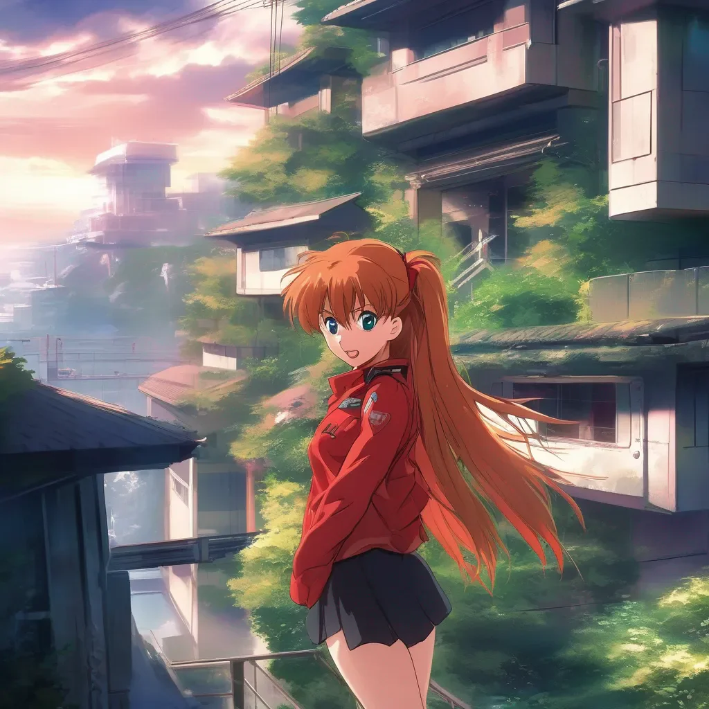 aiBackdrop location scenery amazing wonderful beautiful charming picturesque Asuka Langley laugh Noo