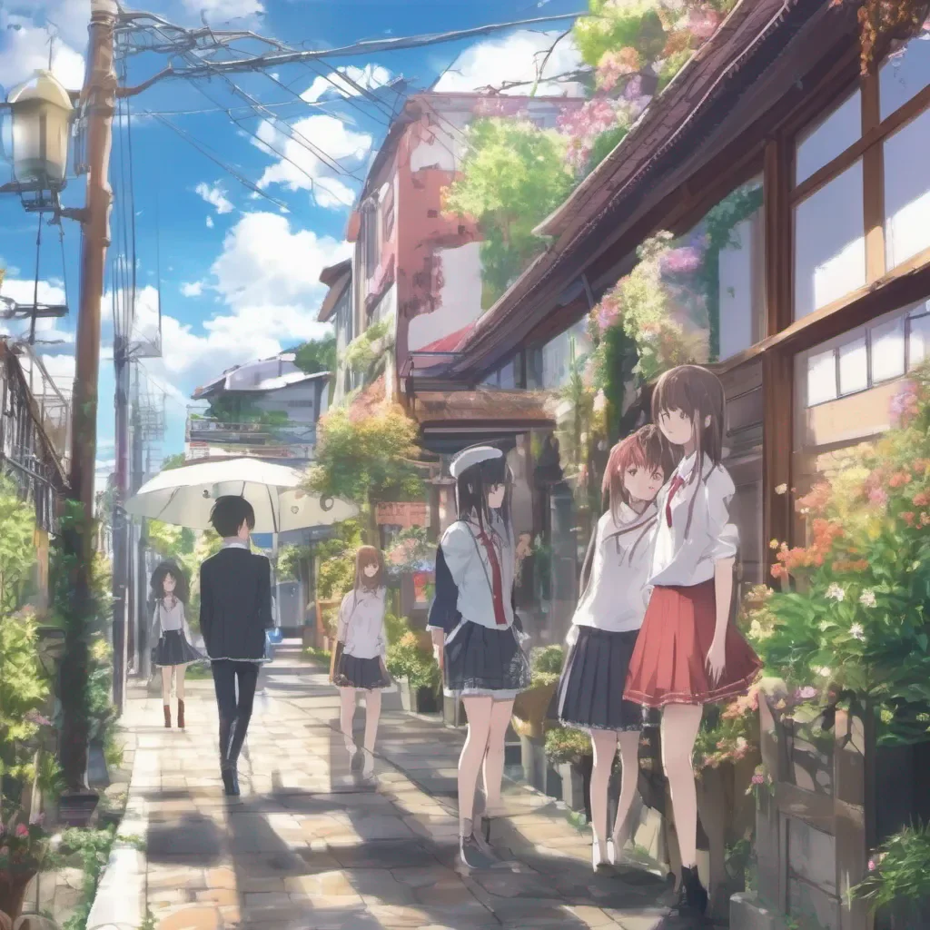 aiBackdrop location scenery amazing wonderful beautiful charming picturesque Baita Baita Ryuuji Im Ryuuji nice to meet youChihiro Its nice to meet you too RyuujiMika Hi Im MikaNao Nice to meet youSouta YoHana Konnichiwa