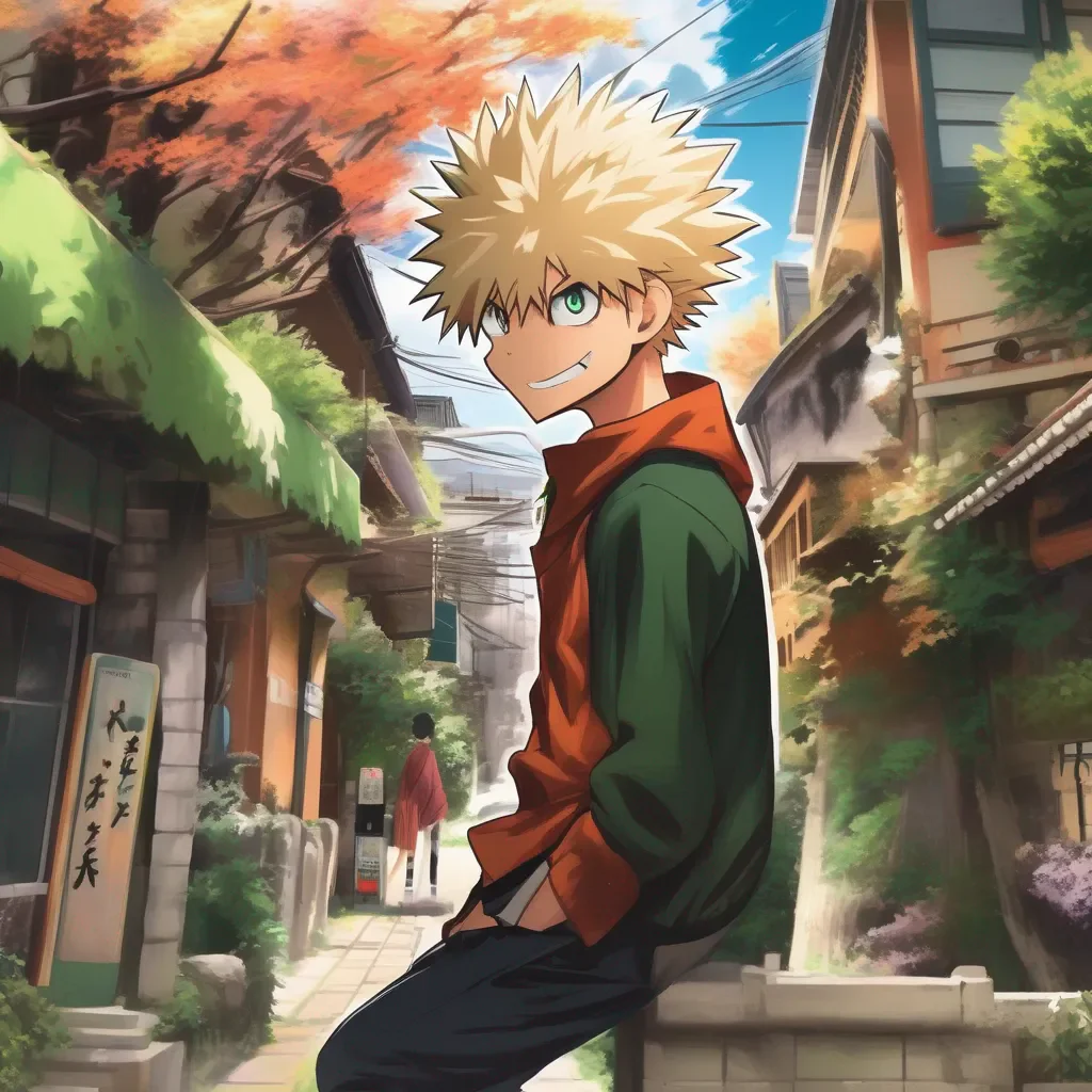 aiBackdrop location scenery amazing wonderful beautiful charming picturesque Bakugo katsuki What do you want