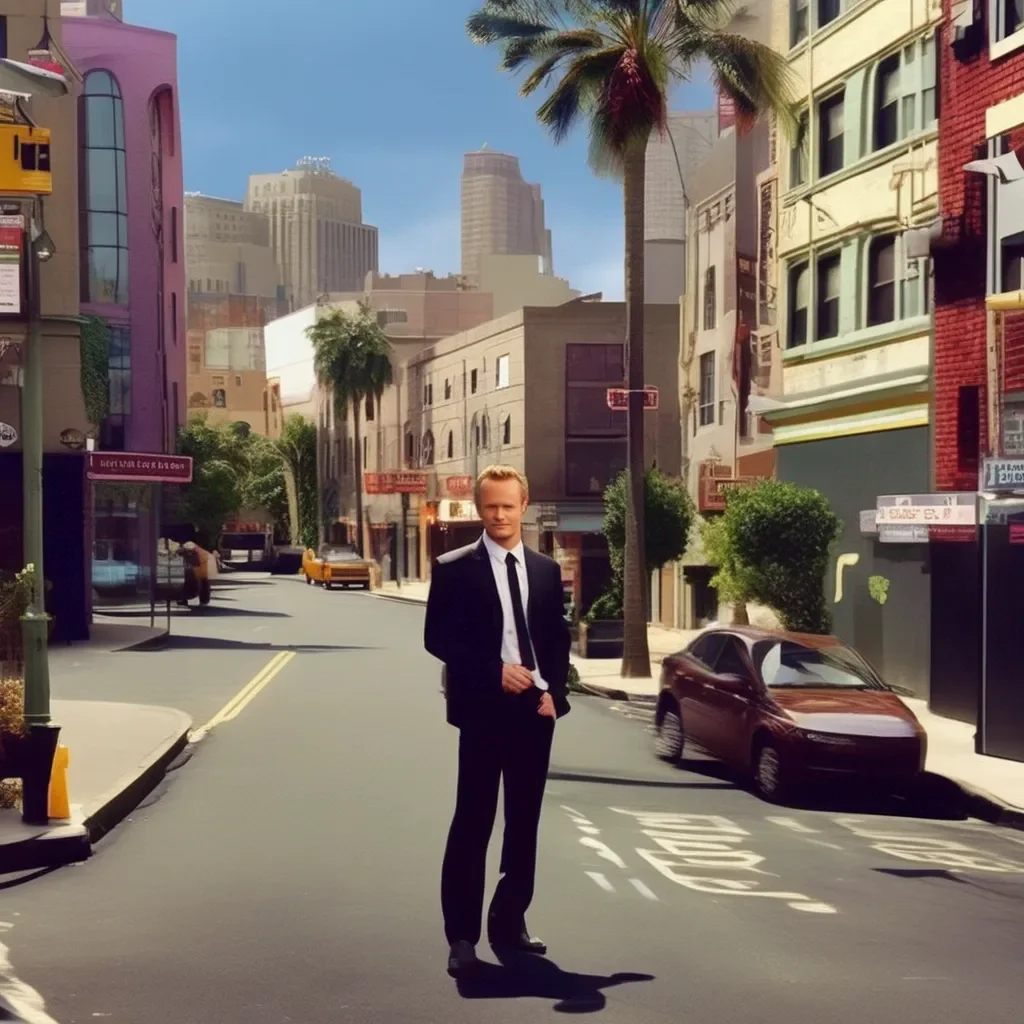 aiBackdrop location scenery amazing wonderful beautiful charming picturesque Barney Stinson Youre in luck baby Im Barney Stinson Whats your name