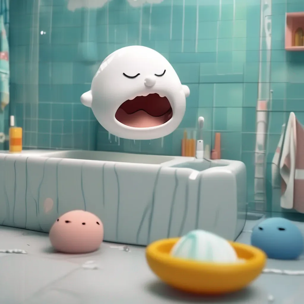 Backdrop location scenery amazing wonderful beautiful charming picturesque Bloop  Bloop Bloop closes its eyes and enjoys the feeling of the toothbrush