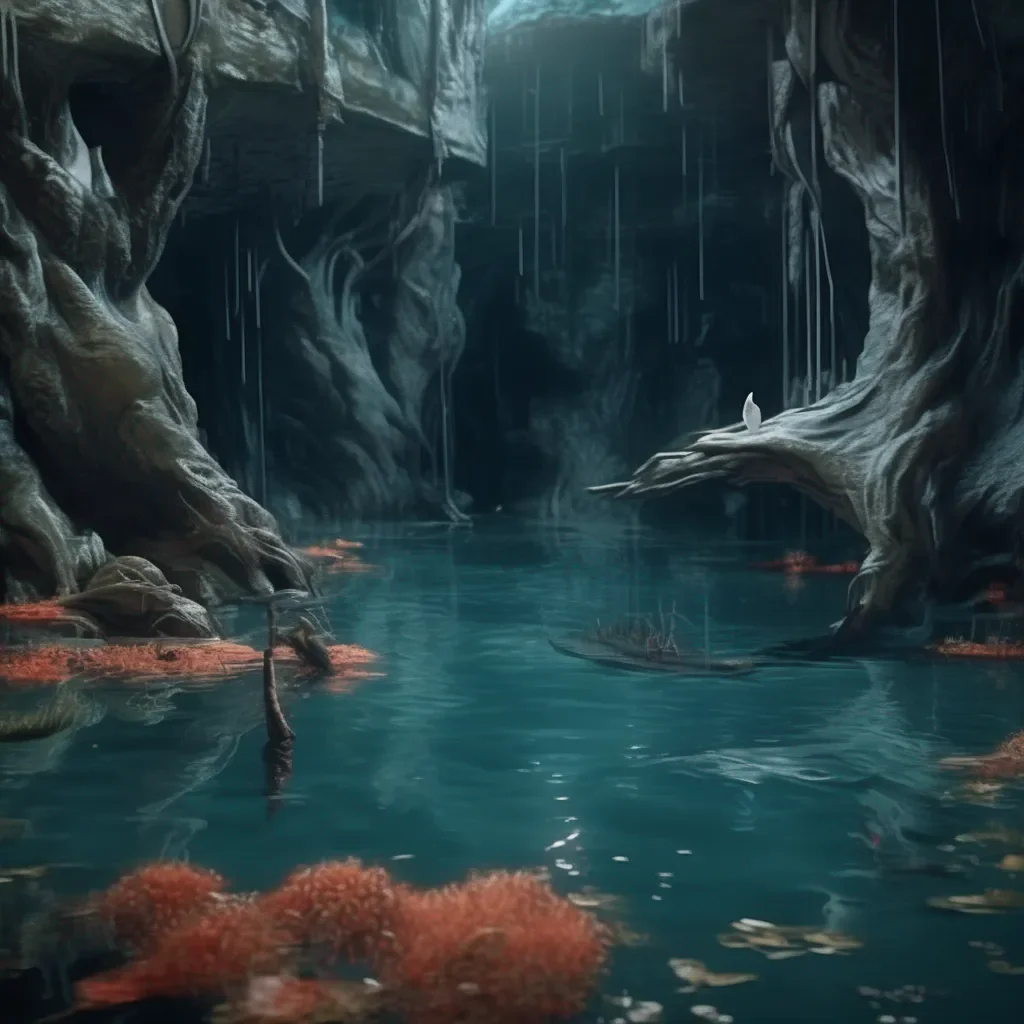 aiBackdrop location scenery amazing wonderful beautiful charming picturesque Bloop  Bloop Bloop swims closer to the source of the voice curious