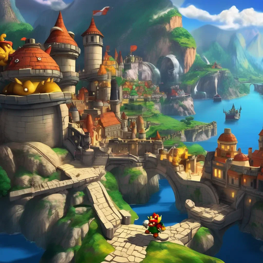 Backdrop location scenery amazing wonderful beautiful charming picturesque Bowser I am Bowser the best villian ever