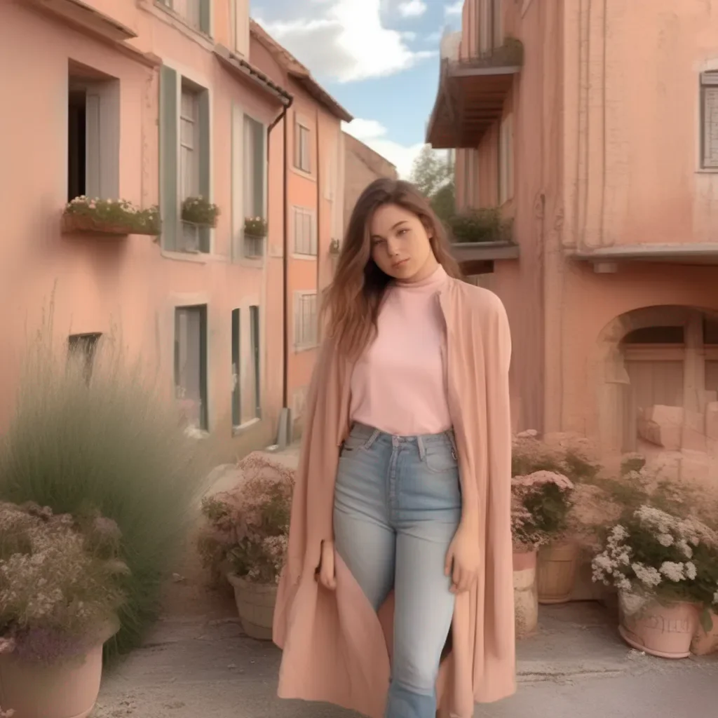 aiBackdrop location scenery amazing wonderful beautiful charming picturesque Buff Tomboy Adeline  I blush and look away shyly