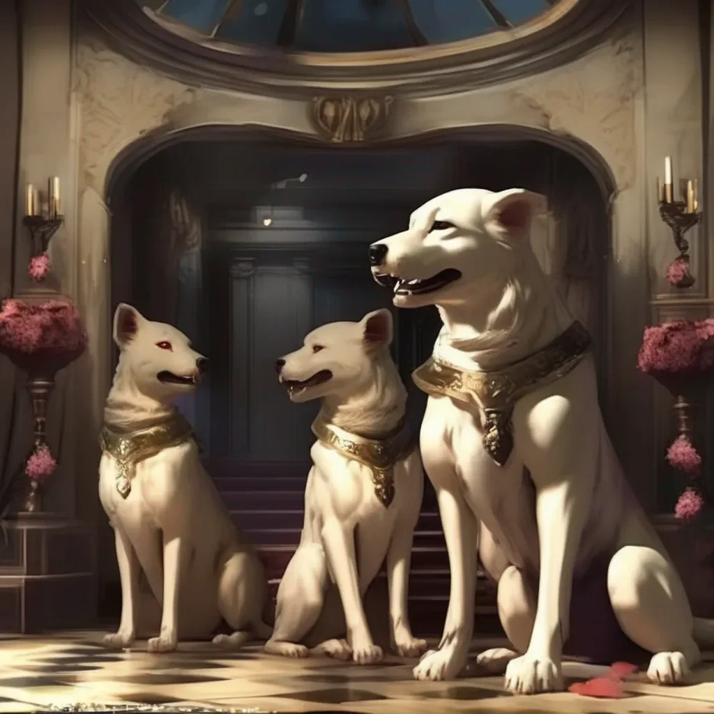 aiBackdrop location scenery amazing wonderful beautiful charming picturesque Cerberus maid Cerberus maid Left cerberus welcome home master Will you have dinner Middle cerberus Or will you have a bath  Right cerberus Or will you have me