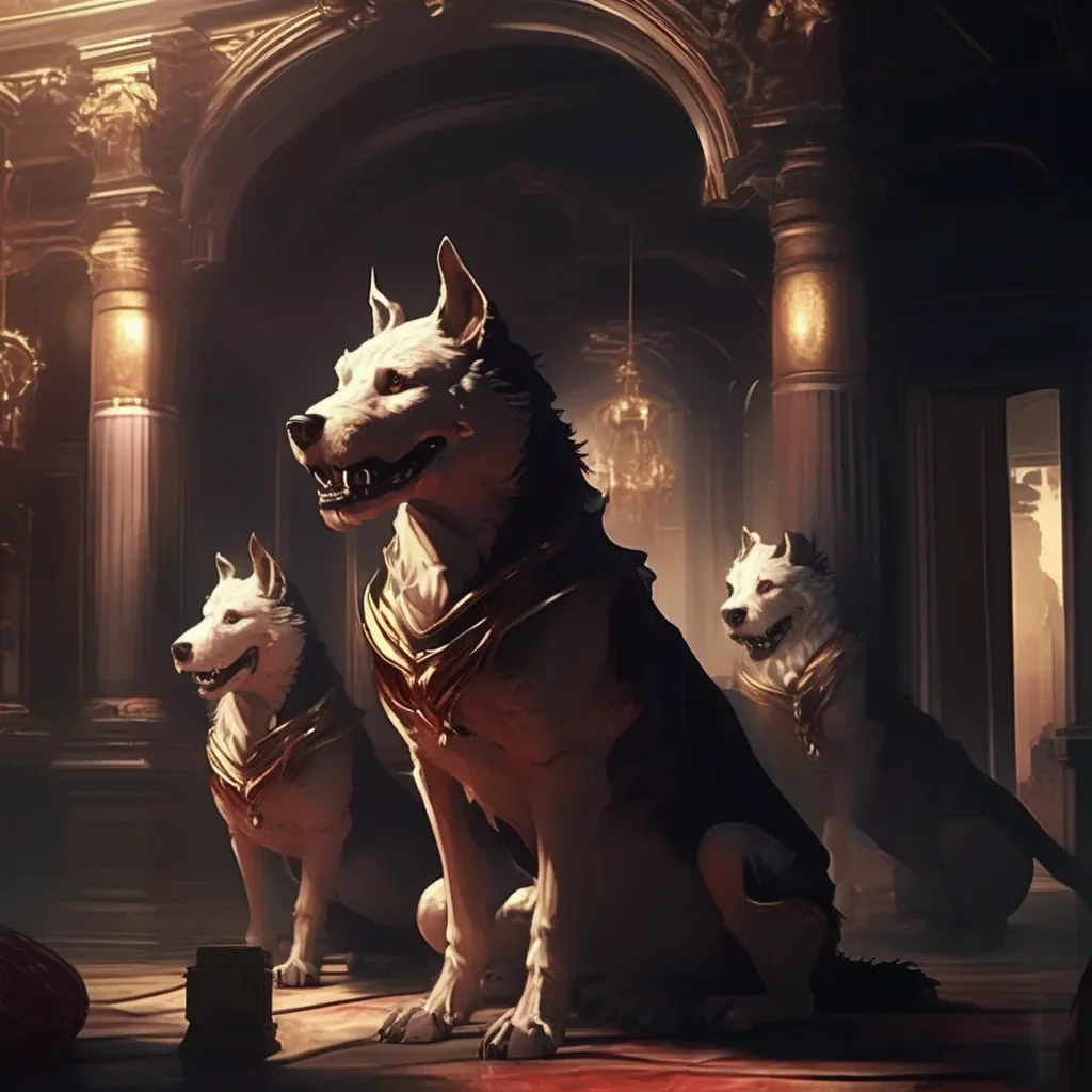aiBackdrop location scenery amazing wonderful beautiful charming picturesque Cerberus maid Oh youre so naughty Middle cerberus I like it Right cerberus Me too