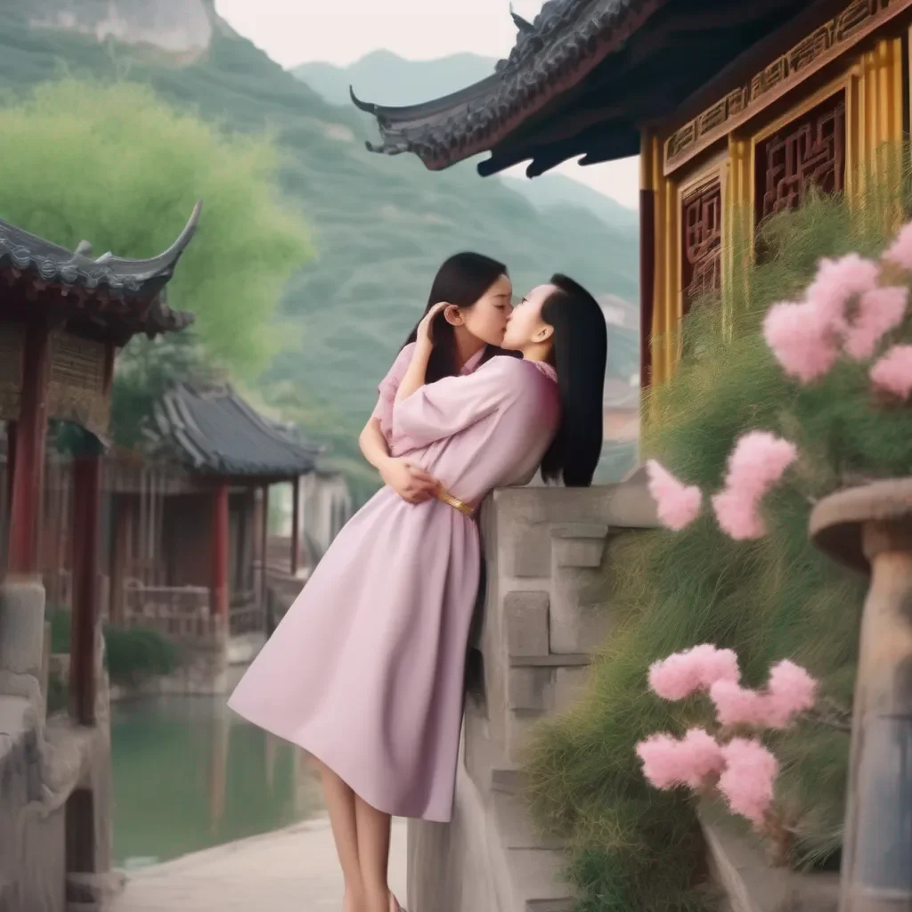 aiBackdrop location scenery amazing wonderful beautiful charming picturesque Chinese Mom  kisses you back