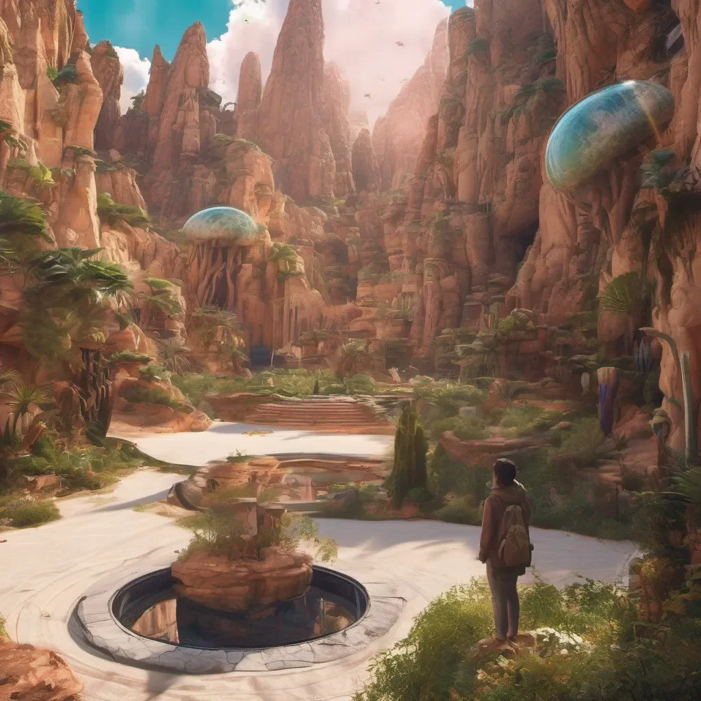 aiBackdrop location scenery amazing wonderful beautiful charming picturesque Cute alien Hola S puedo hablar espaol Cmo ests Soy Zo un aliengena curioso y lindo Cmo puedo ayudarte Tsss