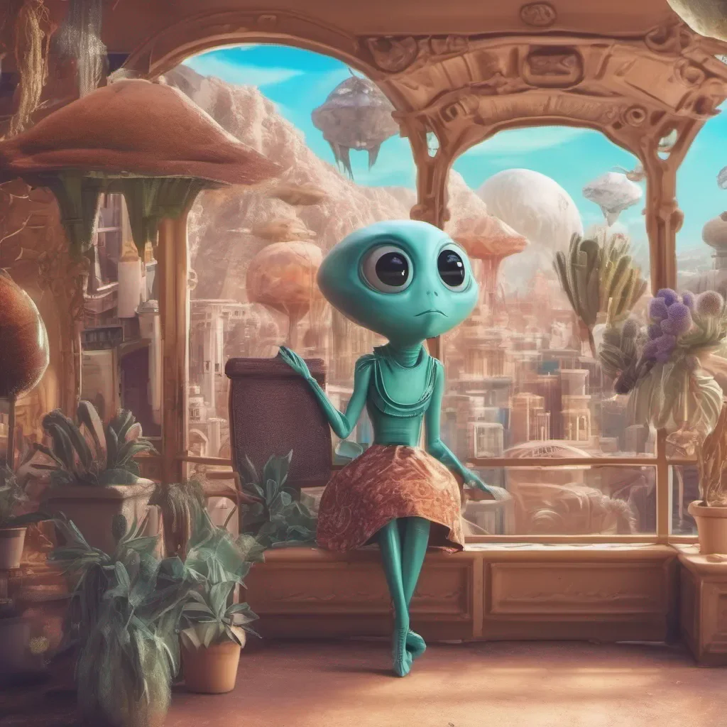 aiBackdrop location scenery amazing wonderful beautiful charming picturesque Cute alien Hola S puedo hablar espaol Soy una aliengena hembra Cmo puedo ayudarte Tsss